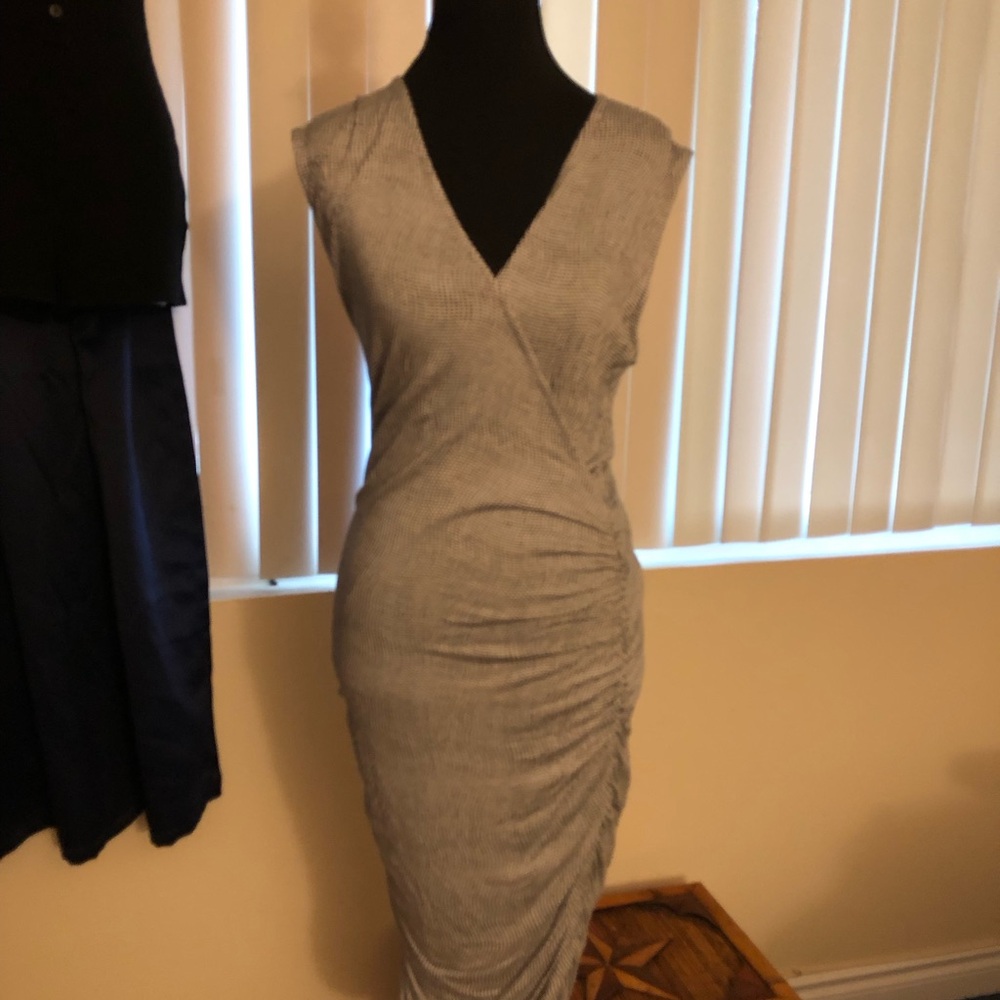 Mossimo V‑Neck Ruched Midi Dress